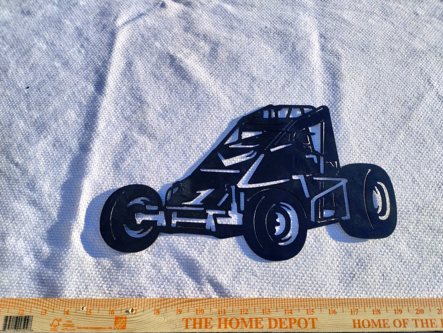 Sprint car metal art